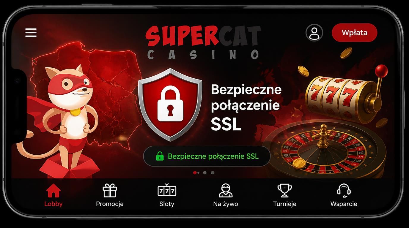 smartfon z interfejsem kasyna, symbol kłódki i mapa Polski