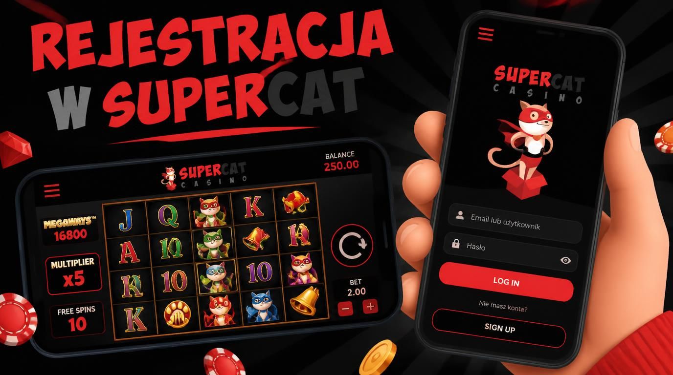  Interfejs rejestracji na telefonie gracza slotowego 